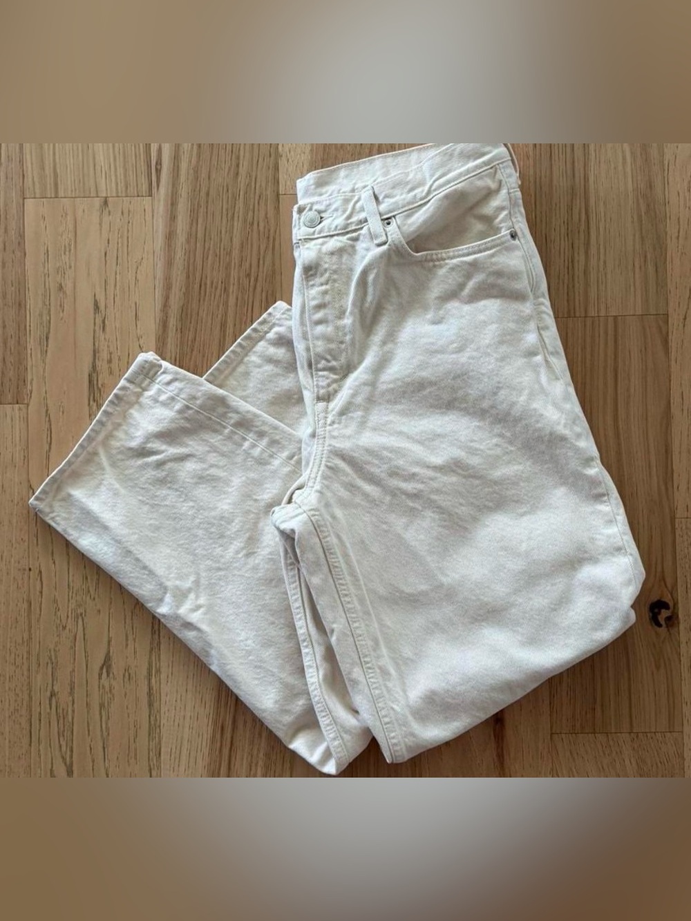 COS Tapered High Rise Ankle Jeans